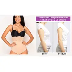 OEM - FAJA TRUSA MUJER REDUCE CINTURA LEVANTA GLUTEOS TALLE ALTO CON BROCHE