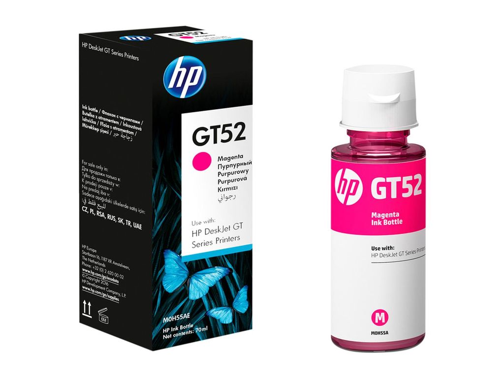 Botella Tinta Gt52 Magenta Impresora Deskjet Gt 70Ml