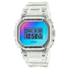 G-SHOCK - Reloj Resina Gris Transparente con Multicolor DW-5600SRS-7