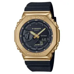 G-SHOCK - Reloj Acero Dorado con Negro y Resina Negra GM-2100G-1A9