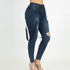 BENCUS JEANS - Jean Mujer de tirantes y cadenas