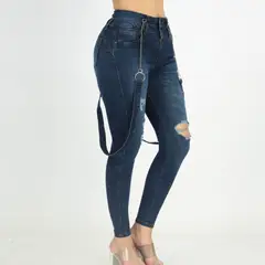 BENCUS JEANS - Jean Mujer de tirantes y cadenas