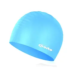PORTO - Gorro de Natacion Silicona Celeste