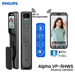 PHILIPS - CERRADURA DIGITAL ALPHA VP-5HWS - NUEVA VERSIÓN