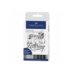 FABER-CASTELL - Set x 8 Pitt Artist Pen Hand Lettering Kit de Inicio