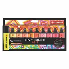 STABILO - Resaltador Boss Arty x10 Colores Cálidos