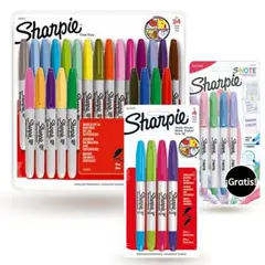 SHARPIE - Pack Marcadores x24 + 4 Doble Punta + Regalo