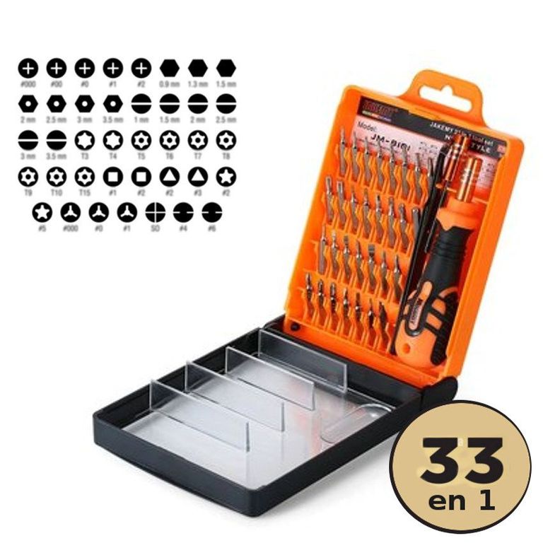 33 in1 Desarmadores Precision Cell Torx phillips Macbook iPhone + Case