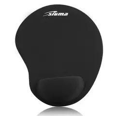 SIGMA - Pad Mouse X55 Gel Ergonomico Con Reposamuñeca Negro
