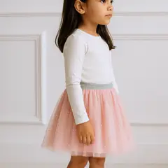 LE PETIT COMPANY - Falda Tutú Niña Tul Pearl Rosa