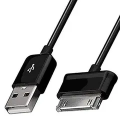 SAMSUNG - Cable Usb Para Galaxy Tab 1, 2 Carga Y Sincroniza Negro