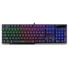 ENKORE - Teclado Gamer Semimecánico Brain Led Rainbow