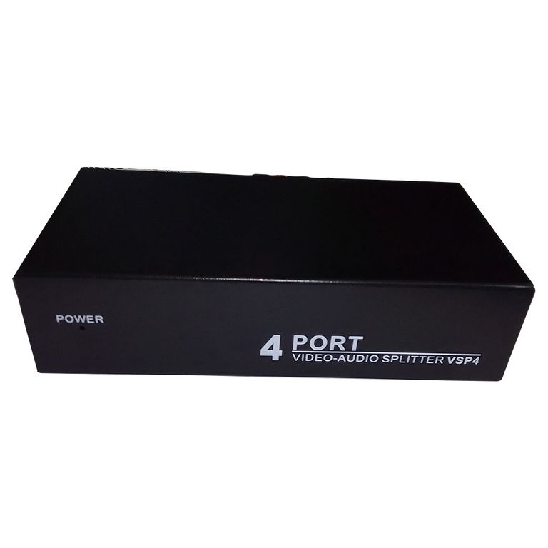 Amp de señal Splitter Audio/video RCA - 1 Entrada AV A 4 Salidas