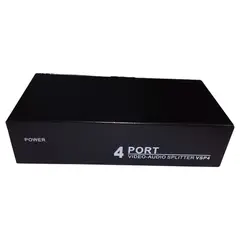 AMERICAN NET - Amp de señal Splitter Audio/video RCA - 1 Entrada AV A 4 Salidas