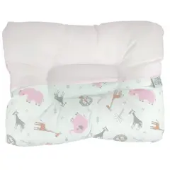 BABY MERINOS - Almohada Bebe anti-cabeza plana - Safari - Rosado