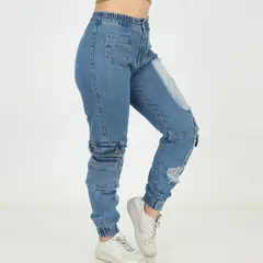 BENCUS JEANS - Pantalón Jogger Cargo Mujer