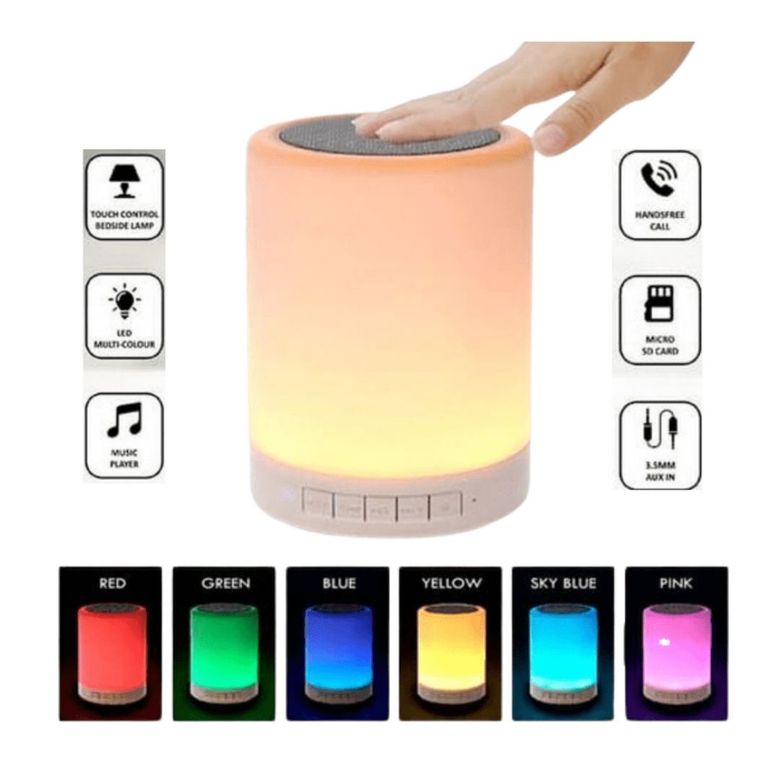 Parlante con Lámpara Led Táctil