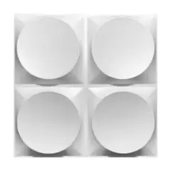 DECOKASA - Panel de Pvc 3D para Decoración de Interiores 50x50cm D027 12 pcs