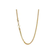 CLOCK PERU - COLLAR ROPE DE ACERO DORADO PLATA