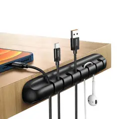 NEO DIGITAL - Organizador de cables soporte de cables USB universal flexible WA01