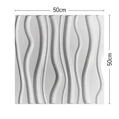 DECOKASA - Panel de Pvc 3D para Decoración de Interiores 50x50cm D081 12 pcs