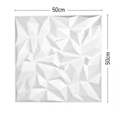 DECOKASA - Panel de Pvc 3D para Decoración de Interiores 50x50cm D101 12 pcs