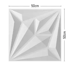 DECOKASA - Panel de Pvc 3D para Decoración de Interiores 50x50cm D146 12 pcs