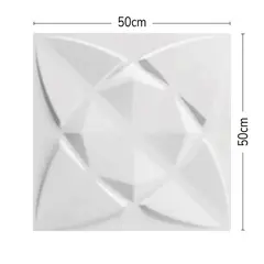 DECOKASA - 12 pcs de Panel de Pvc 3D para Decoración de Interiores 50x50cm D147