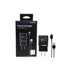 SAMSUNG - Cargador 15W Fast Charger 20A Cable Tipo-C - Negro