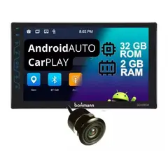 BOWMANN - Autoradio Android Pantalla 7 HD 2GB + 32GB Wifi GPS Bluetooth