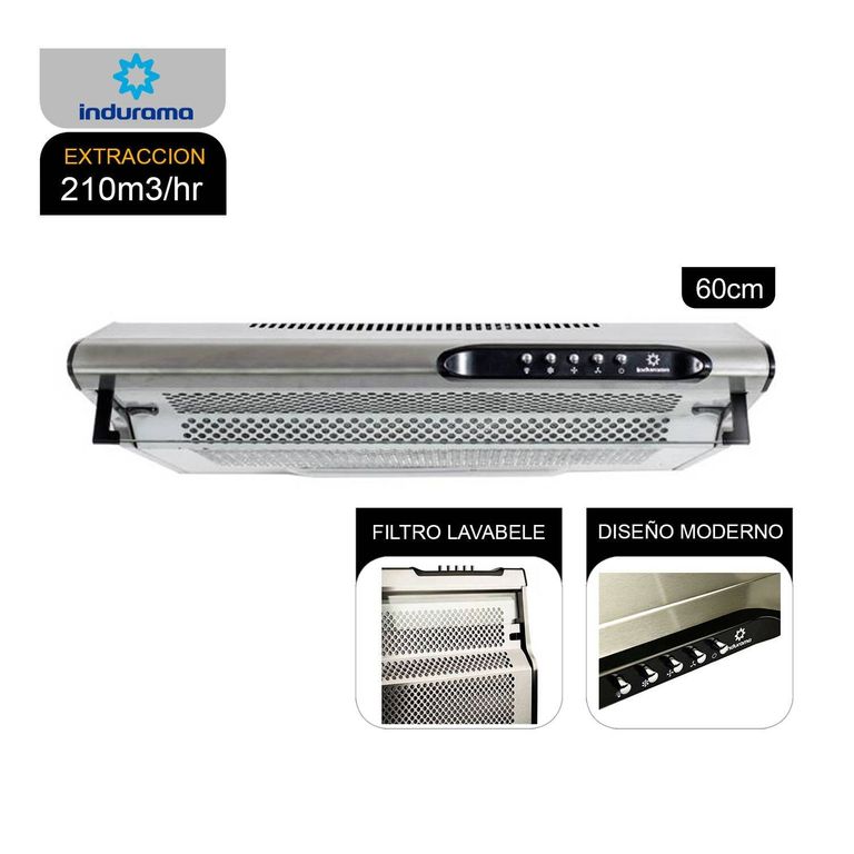 Campana Extractora 3 Velocidades CEI-602CRP
