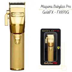 BABYLISS PRO - Maquina Cortadora Profesional Inalámbrica Gold FX870