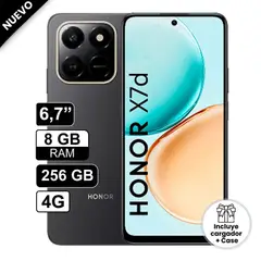 HONOR - NUEVO X7D 8GB 256GB - COLOR NEGRO