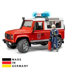 BRUDER - Juguete de Camioneta Bombero Land Rover Alemán 02596