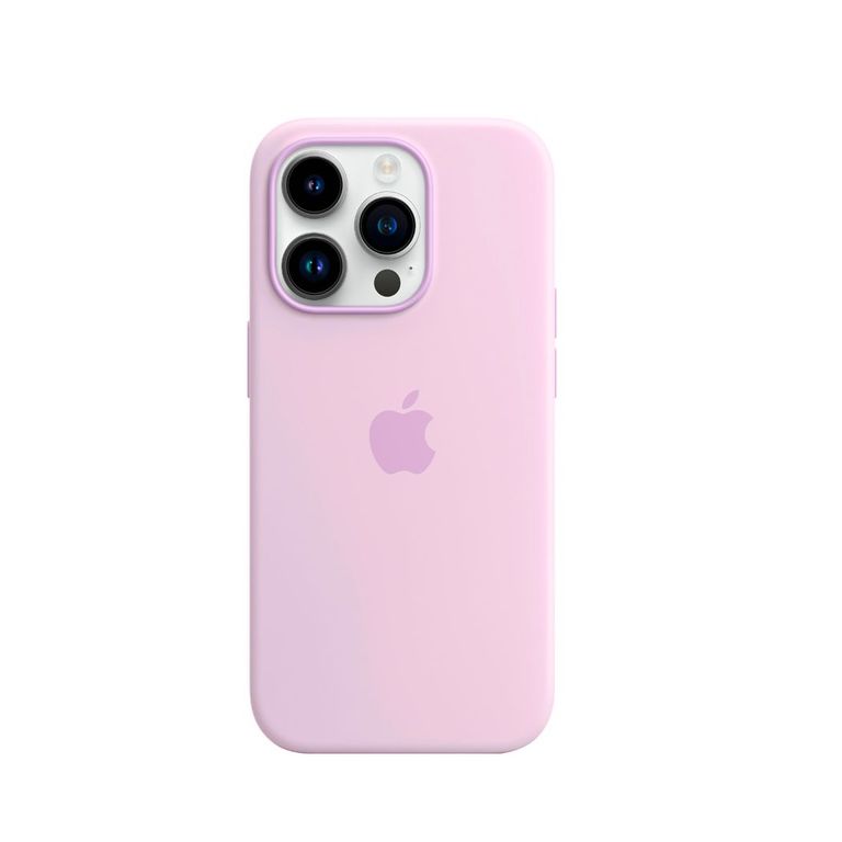 Funda Silicone Para iPhone 14 Pro Rosado