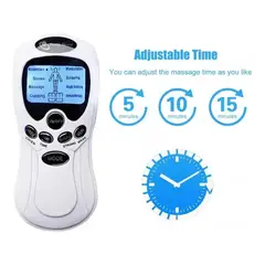 PERUMASSAGE - Electroestimulador Digital Tens 4 Parches y Lapiz de Acupuntura.