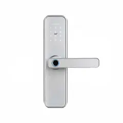 TECH CARE - Cerradura Digital Inteligente Plata 6 modos + Asesoría de Instalación