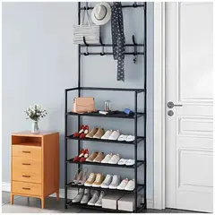 INSPIRA MARKET - Estante Organizador Zapatera Multiusos 5 Niveles Negro