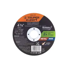 TRUPER - Disco de corte extrafino de meta  4-1/2" x 1 mm, EXPERT