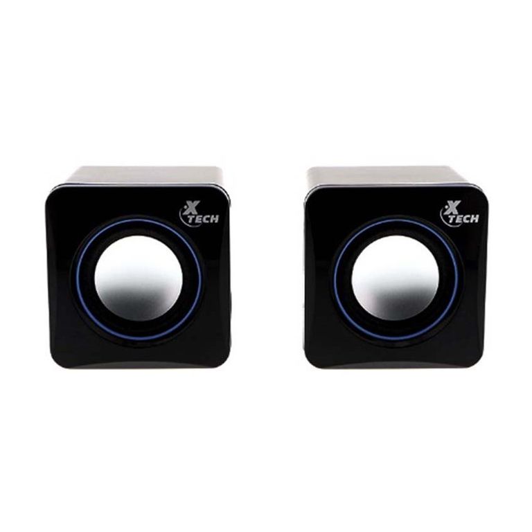 Parlantes mini stereo con alimentación USB y plug de 35mm