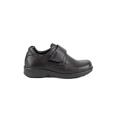 VIALE - Zapato Escolar Casual LUIS-009 C Negro Cuero