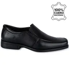 VIALE - Zapato Escolar Casual LUIS-008 C Negro Cuero