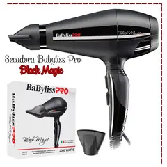 BABYLISS PRO - Secadora Black Magic AC 2000 Watts