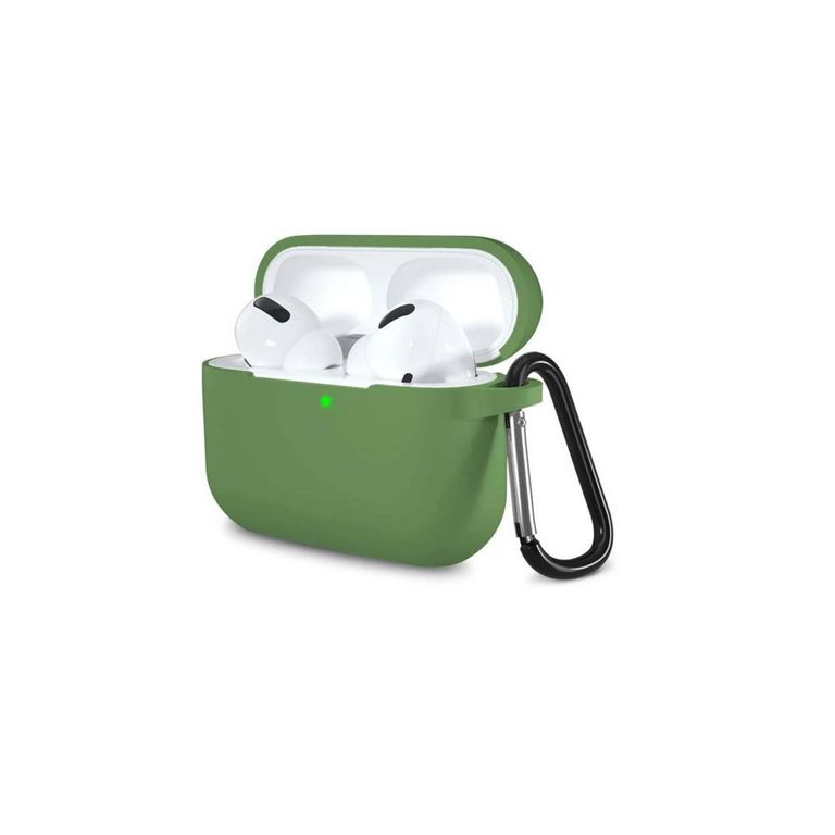 Case de Silicona para Audífonos Airpods Pro - Verde Militar
