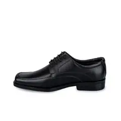 RABBIT - Zapato Escolar Derby LUIS-009-T Cuero Hombre Negro