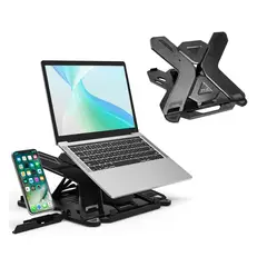 NEO DIGITAL - Soporte plegable para laptop y celular giratorio ajustable E5