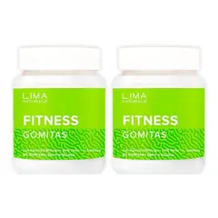 LIMA NATURALS - Gomitas Fitness Sabor Naranja 60 unidades Pack x 2