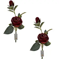 FLORIPA - Pack de 2 Varas De Rosa de 46Cm 00019-4 FLORIPASTORE
