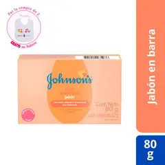 JOHNSONS - Jabón en Barra Baby Glicerinado Piel Delicada 80g