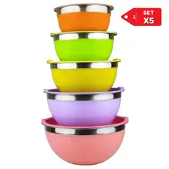 INSPIRA MARKET - Juego de ensaladeras con bowls de colores